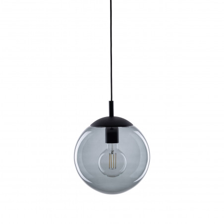 Lampa wisząca szklana kula Esme 25cm grafitowa TK Lighting