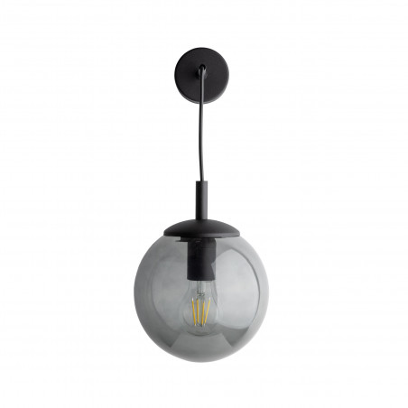 Kinkiet wiszący szklana kula Esme grafitowy / czarny TK Lighting