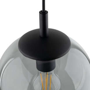 Lampa wisząca szklana kula Esme 25cm grafitowa TK Lighting