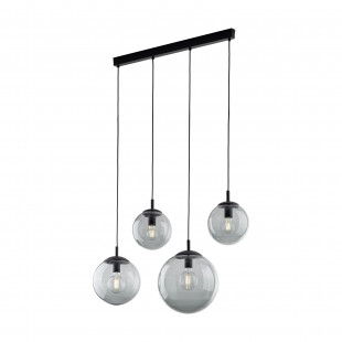 Lampa wisząca 4 szklane kule na listwie Esme 87cm grafitowa TK Lighting