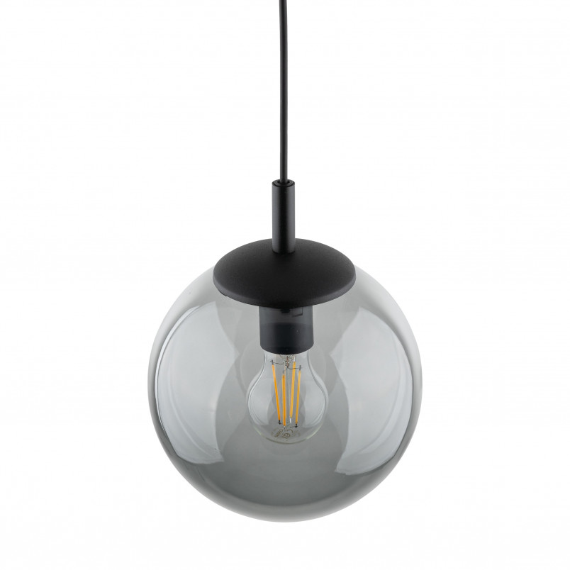 Lampa wisząca szklana kula Esme 25cm grafitowa TK Lighting
