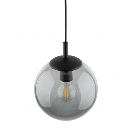 Lampa wisząca szklana kula Esme 25cm grafitowa TK Lighting
