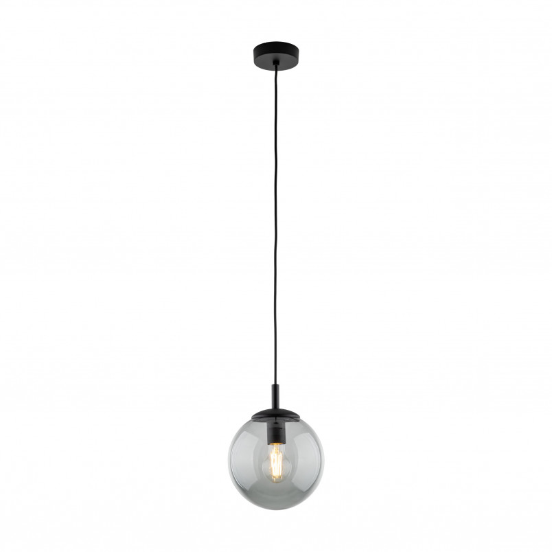 Lampa wisząca szklana kula Esme 25cm grafitowa TK Lighting