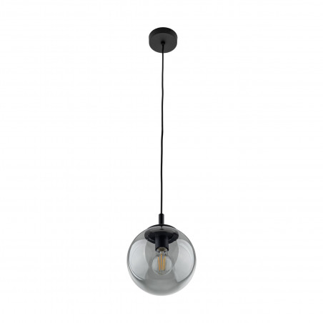 Lampa wisząca szklana kula Esme 25cm grafitowa TK Lighting