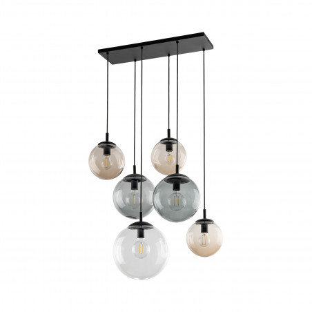 Lampa wisząca szklane kule na listwie Esme VI 77cm multikolor TK Lighting
