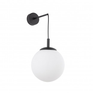 Kinkiet wiszący szklana kula Esme biały / czarny TK Lighting