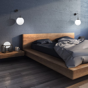 Kinkiet wiszący szklana kula Esme biały / czarny TK Lighting
