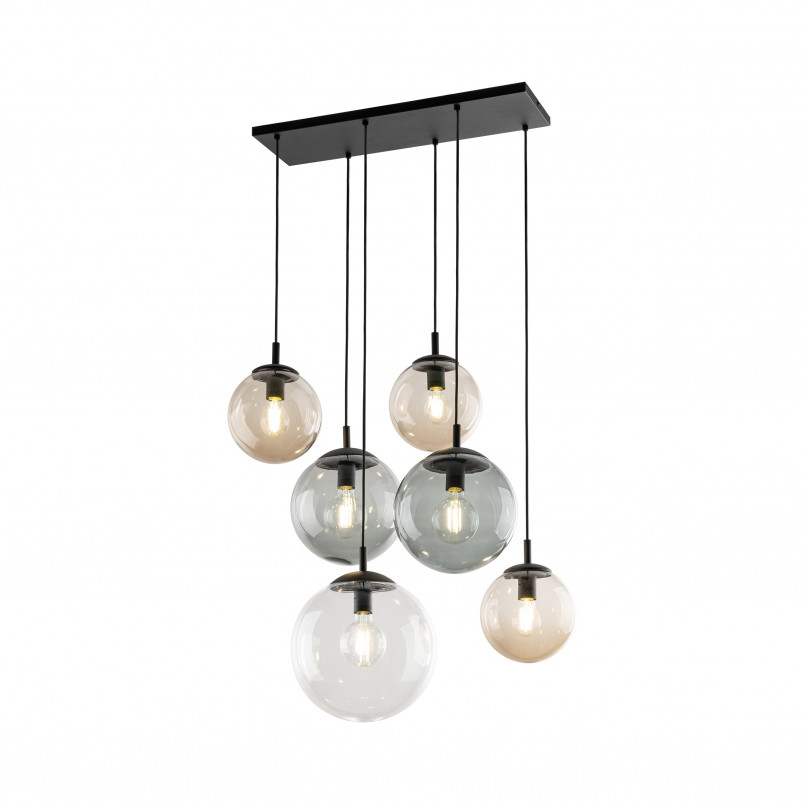 Lampa wisząca szklane kule na listwie Esme VI 77cm multikolor TK Lighting