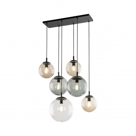 Lampa wisząca szklane kule na listwie Esme VI 77cm multikolor TK Lighting