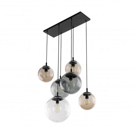 Lampa wisząca szklane kule na listwie Esme VI 77cm multikolor TK Lighting