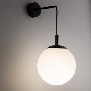 Kinkiet wiszący szklana kula Esme biały / czarny TK Lighting