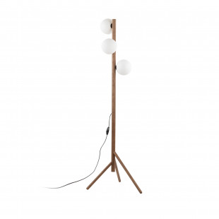 Lampa podłogowa szklane kule na trójnogu Estera 150cm biały / sosna TK Lighting