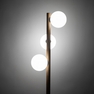 Lampa podłogowa szklane kule na trójnogu Estera 150cm biały / sosna TK Lighting