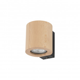 Kinkiet drewniany Eve buk / czarny TK Lighting