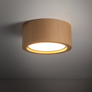 Lampa spot drewniana Eve 9,5cm buk TK Lighting