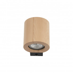 Kinkiet drewniany Eve buk / czarny TK Lighting