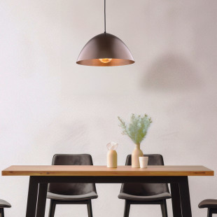 Lampa wisząca metalowa Faro 34cm brązowa TK Lighting
