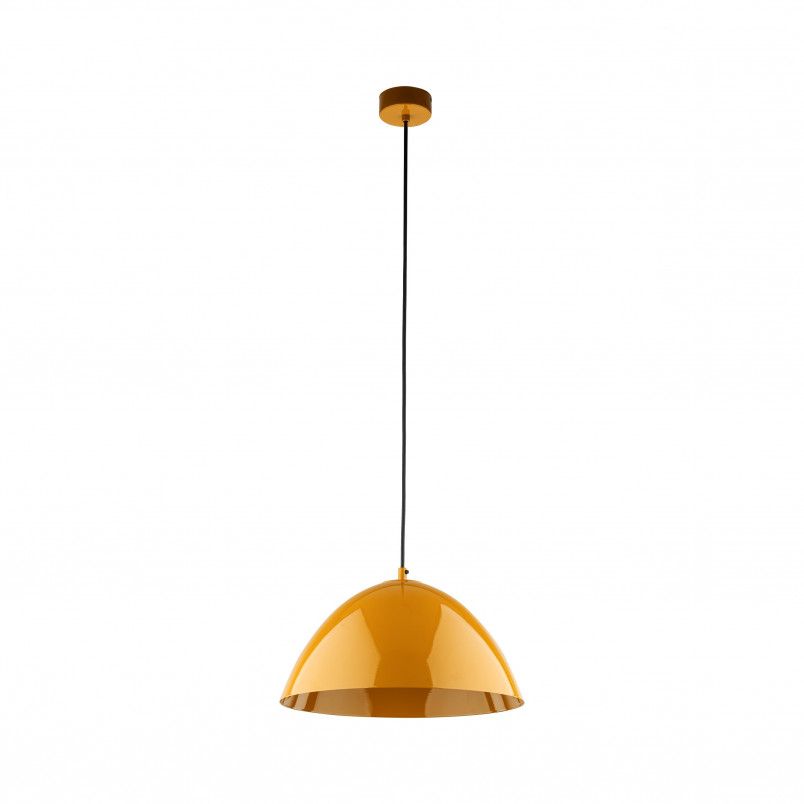 Lampa wisząca metalowa Faro Ochra 34cm żółta TK Lighting