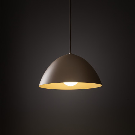 Lampa wisząca metalowa Faro Sabia 34cm beżowa TK Lighting