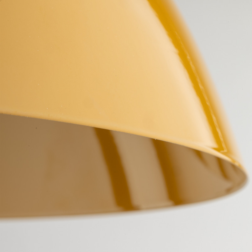 Lampa wisząca metalowa Faro Ochra 34cm żółta TK Lighting