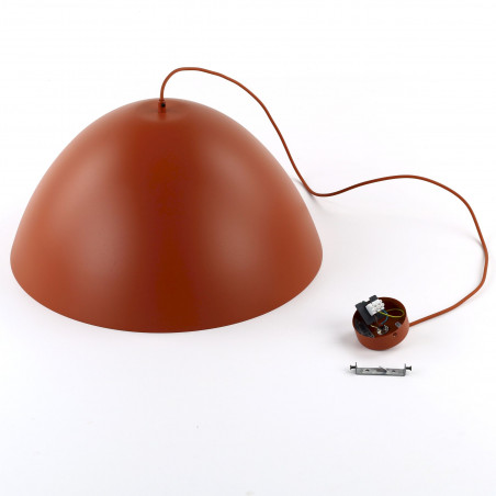 Lampa wisząca metalowa Faro 50cm ceglana TK Lighting