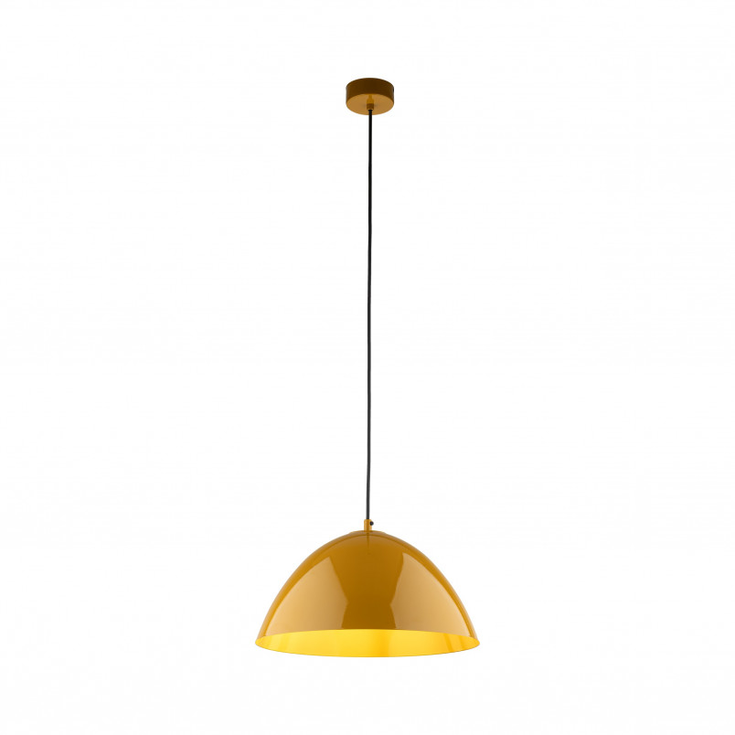 Lampa wisząca metalowa Faro Ochra 34cm żółta TK Lighting