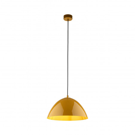 Lampa wisząca metalowa Faro Ochra 34cm żółta TK Lighting