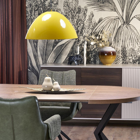Lampa wisząca metalowa Faro Ochra 50cm żółta TK Lighting