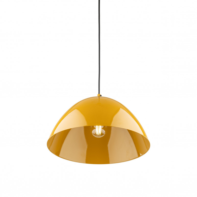 Lampa wisząca metalowa Faro Ochra 34cm żółta TK Lighting