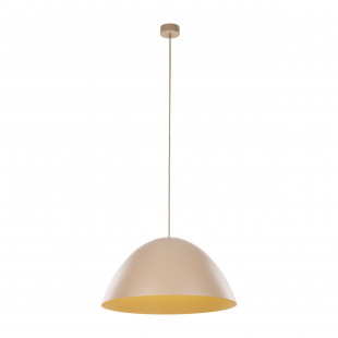 Lampa wisząca metalowa Faro Sabia 50cm beżowa TK Lighting