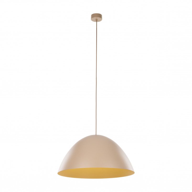 Lampa wisząca metalowa Faro Sabia 50cm beżowa TK Lighting