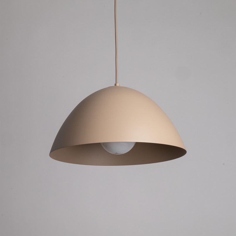 Lampa wisząca metalowa Faro Sabia 34cm beżowa TK Lighting