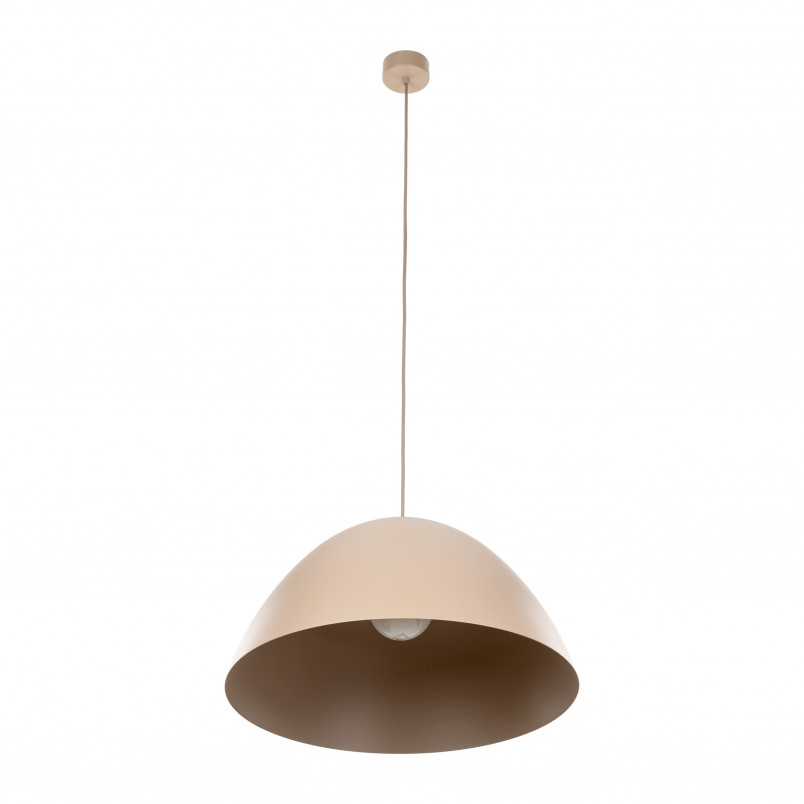 Lampa wisząca metalowa Faro Sabia 50cm beżowa TK Lighting