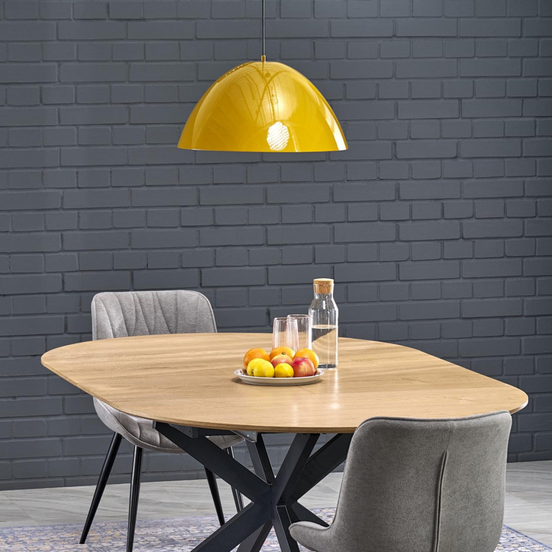Lampa wisząca metalowa Faro Ochra 50cm żółta TK Lighting