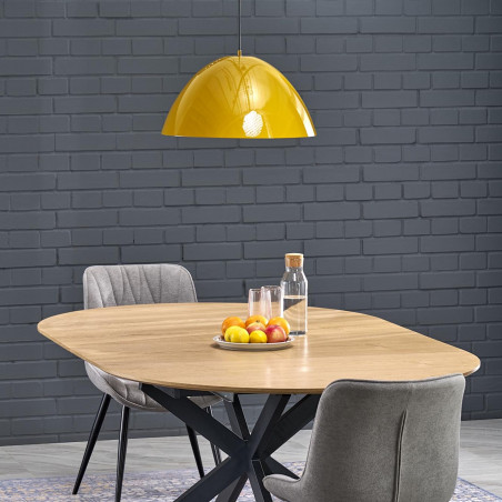 Lampa wisząca metalowa Faro Ochra 50cm żółta TK Lighting