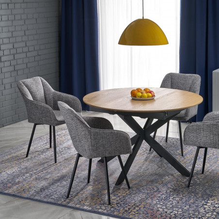 Lampa wisząca metalowa Faro Ochra 50cm żółta TK Lighting
