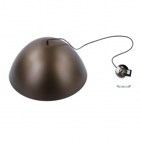 Lampa wisząca metalowa Faro 50cm brązowa TK Lighting