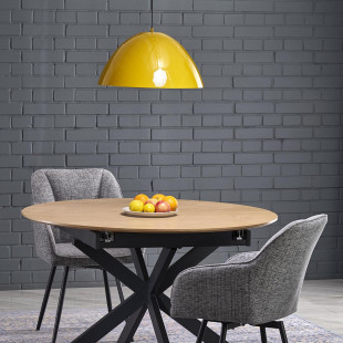 Lampa wisząca metalowa Faro Ochra 50cm żółta TK Lighting