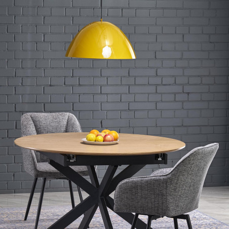 Lampa wisząca metalowa Faro Ochra 50cm żółta TK Lighting