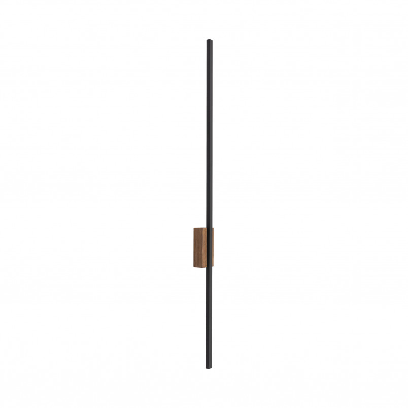 Kinkiet pionowy Flash LED 3000K 108cm czarny / orzech TK Lighting