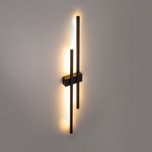 Kinkiet pionowy podwójny Flash LED 3000K 90cm czarny TK Lighting