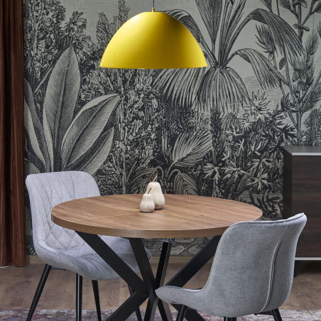 Lampa wisząca metalowa Faro Ochra 50cm żółta TK Lighting