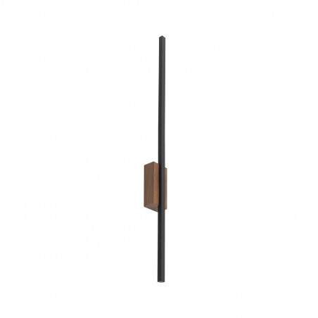 Kinkiet pionowy Flash LED 3000K 78cm czarny / orzech TK Lighting