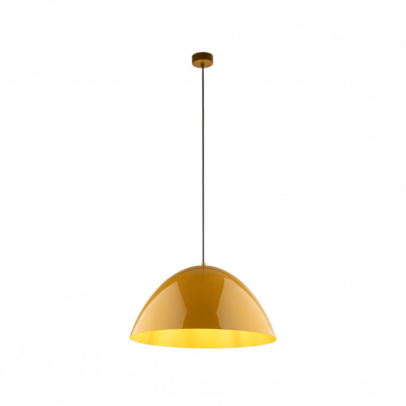 Lampa wisząca metalowa Faro Ochra 50cm żółta TK Lighting