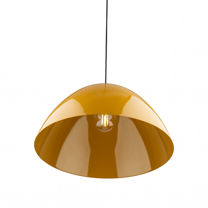 Lampa wisząca metalowa Faro Ochra 50cm żółta TK Lighting
