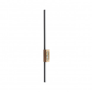 Kinkiet pionowy Flash LED 3000K 78cm czarny / orzech TK Lighting