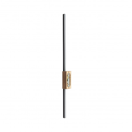 Kinkiet pionowy Flash LED 3000K 78cm czarny / orzech TK Lighting