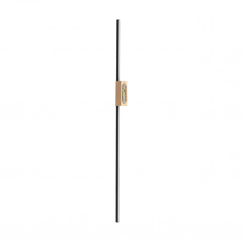 Kinkiet pionowy Flash LED 3000K 108cm czarny / sosna TK Lighting