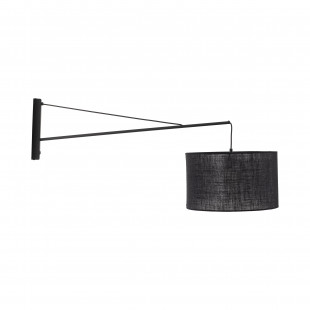 Kinkiet na wysięgniku z abażurem Glorii czarny TK Lighting