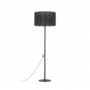 Lampa podłogowa z abażurem Glorii 50cm H160cm czarna TK Lighting